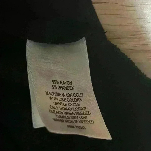 Adrienne Vittadini Women's A-Line Twirl Sleeveless Black Midi Dress, Size M - Picture 5 of 5